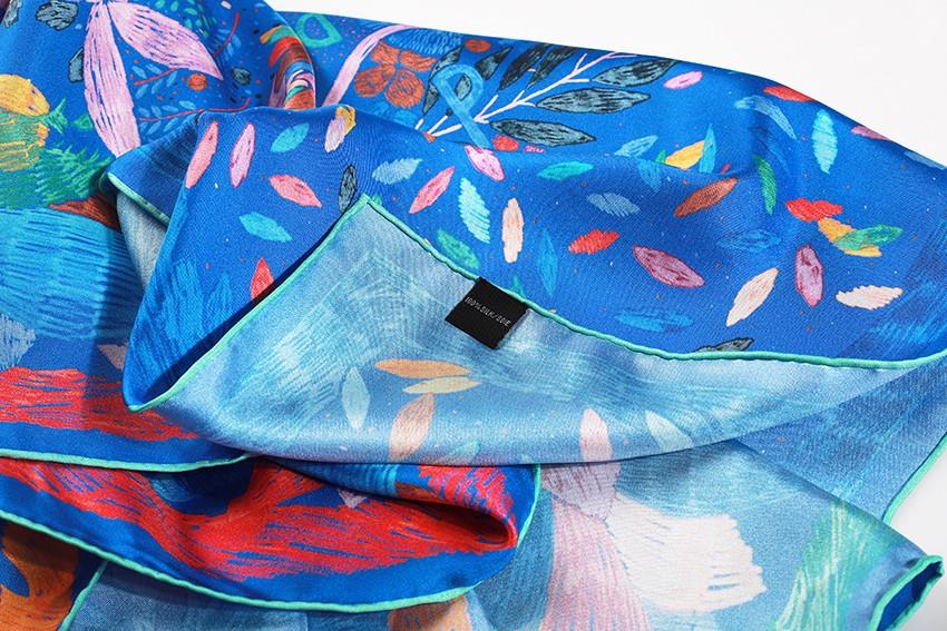 Letné Pure hodvábne vlasy Scarf-3 Summer Pure Silk Hair Scarf-3