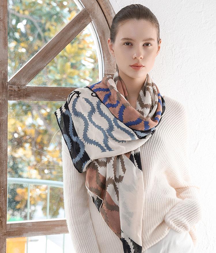 Obyčajné viskózové šatky Plain Viscose Scarves