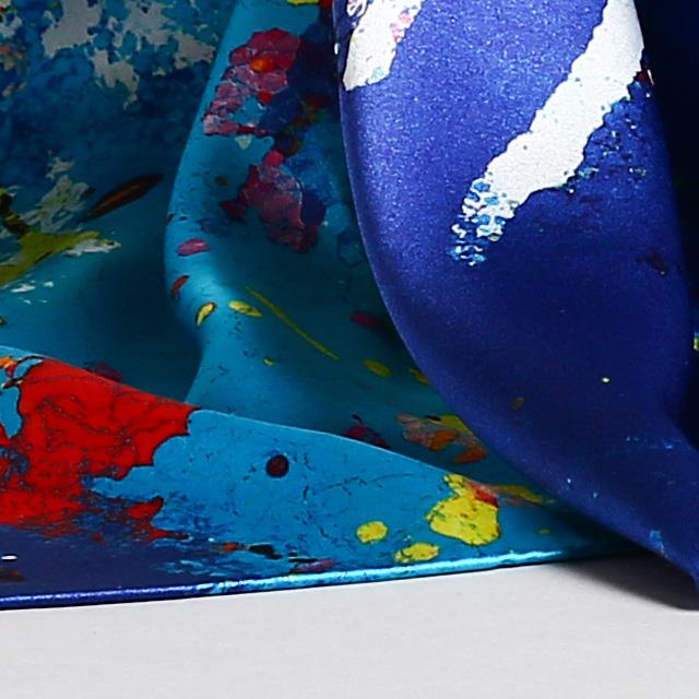 Skutočný hodvábny šál hlavy-4 Real Silk Head Scarf-4