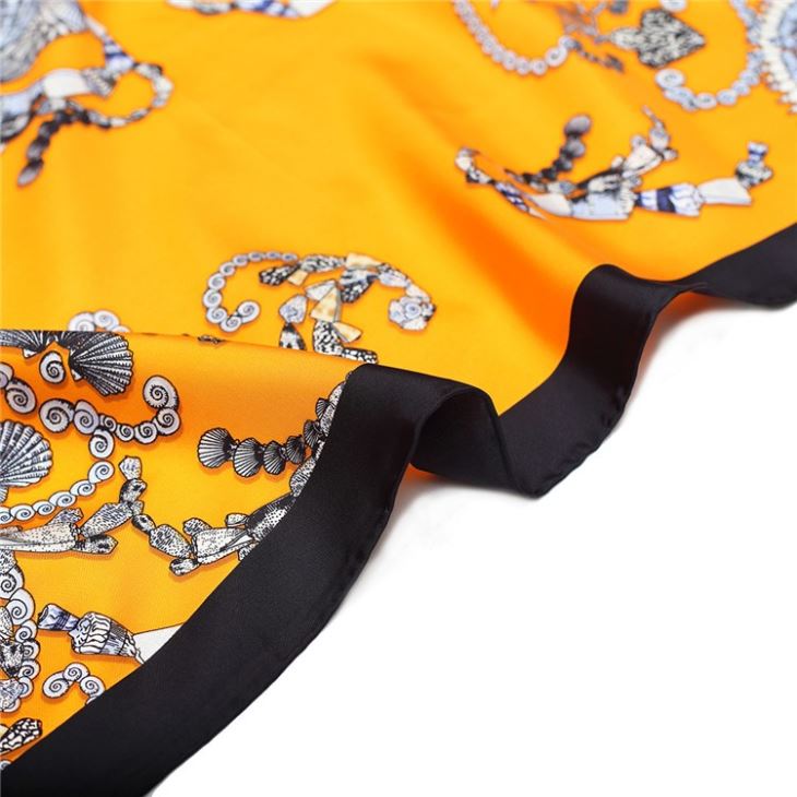 Customizable Print Square 100% Silk Scarf