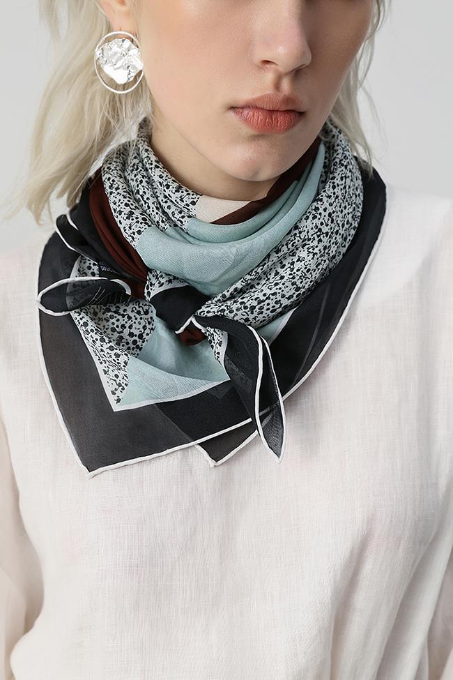 Leopard Silk Sheer šály